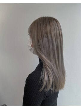 ヘアメイク オブジェ(hair make objet) 韓国スタイル ハイトーングレージュ