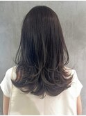 ワンカールレイヤー_グレージュカラーボブウルフ_ba401471