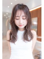 ハバナ 渋谷(HAVANA)&nbsp;20代30代大人可愛い斜めバング/レイヤーカットシルキーベージュ