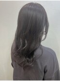 レイヤーカット×ダークグレージュ