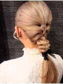 ヘアセット/編み込み巻きおろし/ヘアアレンジ/自由が丘/個室