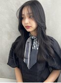 透明感カラーで重すぎないバランスロング