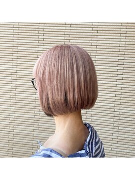 チトセ美容室(chitose) ピンクベージュボブ