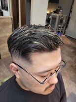 メンズ レオ 南森町店(men's LEO) メッシュ×スキンフェード×かきあげ