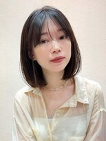 ガーデンヨコハマ(GARDEN YOKOHAMA) 切りっぱなしタッセルボブワンカール内巻きオリーブベージュ