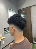 フェードカット+ツイストスパイラル