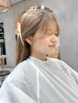 ロンド ブランシュ 錦糸町北口(Lond blanche) 前髪アンブレラカラーこなれミディイメチェンウェーブパーマ