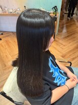 ヘアーショップ エヌアンドエー 越谷店(hair shop N&A)&nbsp;大人のサラ艶ストレート 秋のうねり対策 髪質改善Tr