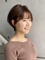 トト 船橋店(toto.)&nbsp;☆ショートボブルフ小顔ワンレン黒髪ネビージュ秋色[船橋/津田沼