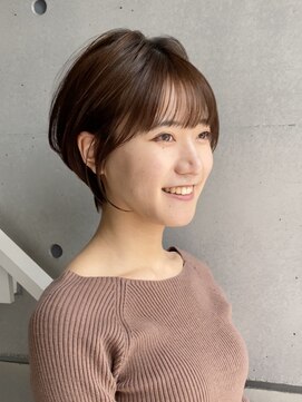 トト 船橋店(toto.) ☆ショートボブルフ小顔ワンレン黒髪ネビージュ秋色[船橋/津田沼