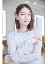 ケアリー 越谷レイクタウン(Carelly)&nbsp;デザインカラー/レイヤーカット/ウェットヘア/オリーブベージュ