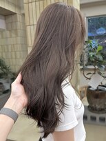 パークレーン アイス イヴェン(park lane ICI yeven)&nbsp;ブリーチなしダブルカラー くすみグレージュ 冬カラー/momoka