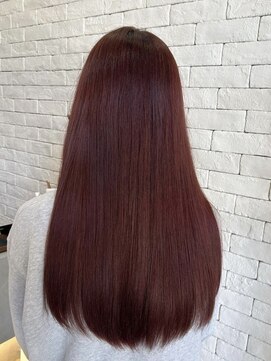 ブレス(bless) ブリーチなしダブルカラー レッドブラウン