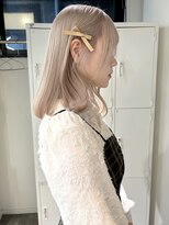 ペレ アネックス 大阪梅田茶屋町店(PELE ANNEX)&nbsp;ホワイトグレージュ/デジタルパーマ/チェリーブラウン/梅田