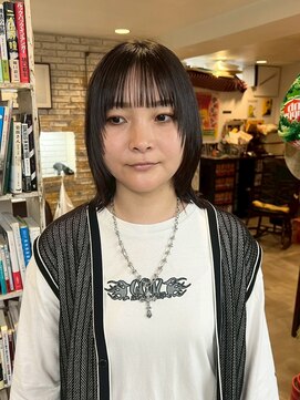 リブロ 三軒茶屋(LIBRO) フェイスフレーミング髪型 ミディアムウルフボブショートボブ