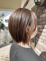 イマージュ 志免店(image) 首隠れミディアム+明るめアッシュカラー