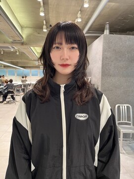 ダブ アオヤマ(DaB AOYAMA) 似合わせデザインカットウルフカット顔まわりレイヤー