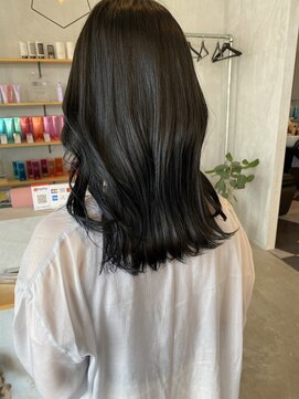 シェル 津山の手店(shel) オリーブブラウン暗髪艶髪２０代レイヤー