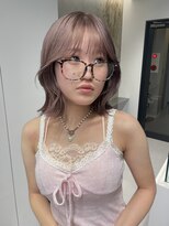 ソル 栄矢場町(SOL)&nbsp;ラベンダーベージュ/レイヤーボブ/ミディアムレイヤー