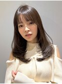 透明感カラー/ワンホンヘア/韓国ヘア/顔まわり/大阪/梅田