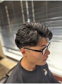 毛流れパーマ