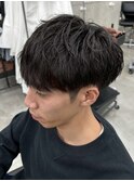 横浜シャドウパーマ緩めスパイラルパーマッシュウルフ強め30代