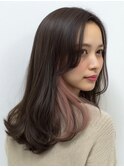 インナーカラー ピンクベージュ【TELA HAIR南流山店】