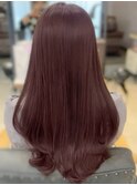 《大人可愛いカシスピンクカラー》暖色カラー