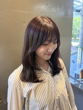 プランツヘアー 高宮店(Plants hair) 顔周りLayer × Lavender brown