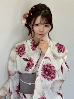 ミュー(miyuu)&nbsp;【浴衣着付け／ヘアセット】編み込みサイドお団子ヘア♪