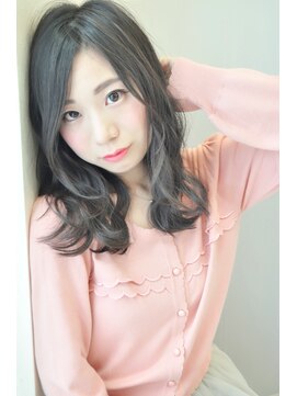 クロレ(CLORE) ゆるふわグレーアッシュセミディ♪