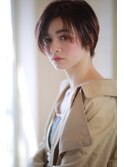 Chlom☆新宿 ハイライトベージュイルミナカラーハンサムショート