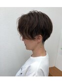 前下がり　刈り上げ　ショート