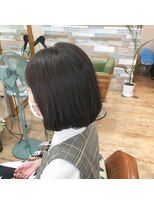 ハウオリ ヘアーワークス(Hauoli hair works)&nbsp;ツヤツヤ前下がりワンレンボブ
