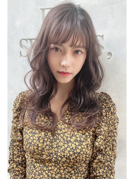 クーエフー(coo et fuu) 大人かわいいロングスタイル♪藤沢 小顔 くせ毛風パーマ