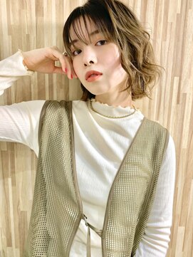 ブゾン(buZon) 【buZonブゾン】ウェーブボブ×シャドールーツ