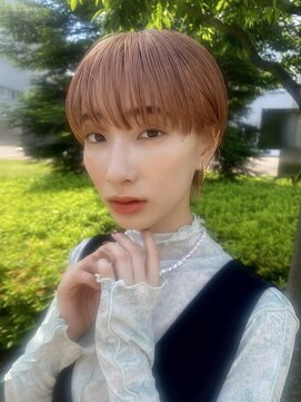 フラミンゴバイカーニバル 江古田(Flamingo by carnival) ショートボブニュアンスパーマショートカット前髪カット髪質改善