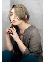 ヘアーラニッシュ 柏たなか店(hair Lanish)&nbsp;バニラベージュ/20代30代40代/ミニボブ