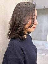 ブラン 梅田(Blanc) 【Blanc】顔周りレイヤー_ショコラアッシュ_結べるボブ