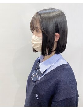モリオフロムロンドン 松戸店(Morio from London) 【松戸　石山】ミニボブ　切りっぱなしボブ　黒髪ボブ