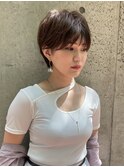 丸み/小顔/ママさん/大人/おしゃれ/くびれ/ショートボブ