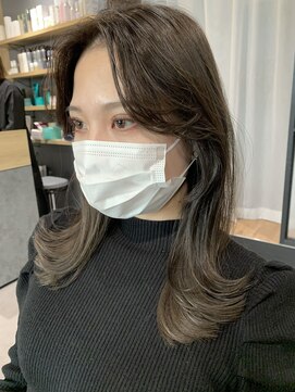 ノラギンザユー(NORA GINZA/U) ２０代３０代おくれ毛顔まわりカット透明感カラー