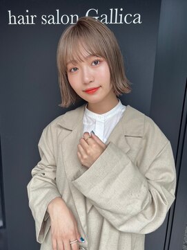 ガリカ(Gallica kinshicho) 【竹之内蔵人】小顔ミディ×透明感大人ミルクティーベージュ