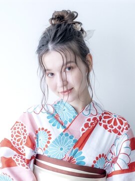 アールプラス 新宿(ar+) 浴衣ヘアアレンジ