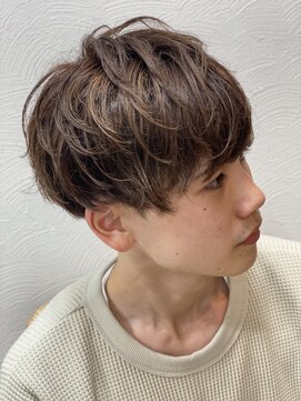 スウェル 船橋店(Swell) ハイライト/マッシュパーマ/束感/波巻き/メンズ