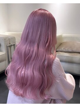 ベレーザ 渋谷(BELEZA) 5385ベビーピンク艶髪ハイトーンカラーオンブレホワイトピンク