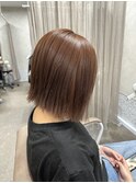 ナチュラルオレンジブラウンボブ『TELAHAIR土浦』