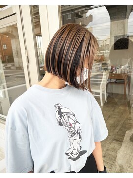 アスラン(ASLAN) ボブ/アンブレラカラー/ミルクティカラー