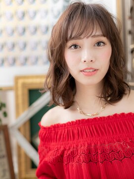 カバーヘア ブリス 北浦和(COVER HAIR bliss) 大人可愛いくせ毛風ウェーブ巻きくびれヘアc5北浦和20代30代40代