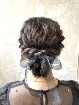 スタイル 横浜(STYLE) ヘアアレンジ/横浜/編みおろし/ハーフアップ